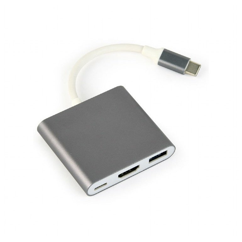 Gembird - A-CM-HDMIF-02-SG Adaptador gráfico USB 3840 x 2160 Pixeles Gris