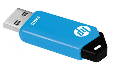 HP - v150w unidad flash USB 64 GB USB tipo A 2.0 Negro  Azul