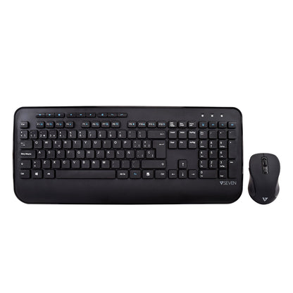 V7 - CKW300ES Teclado Full-size con reposamuñecas QWERTY español (negro)