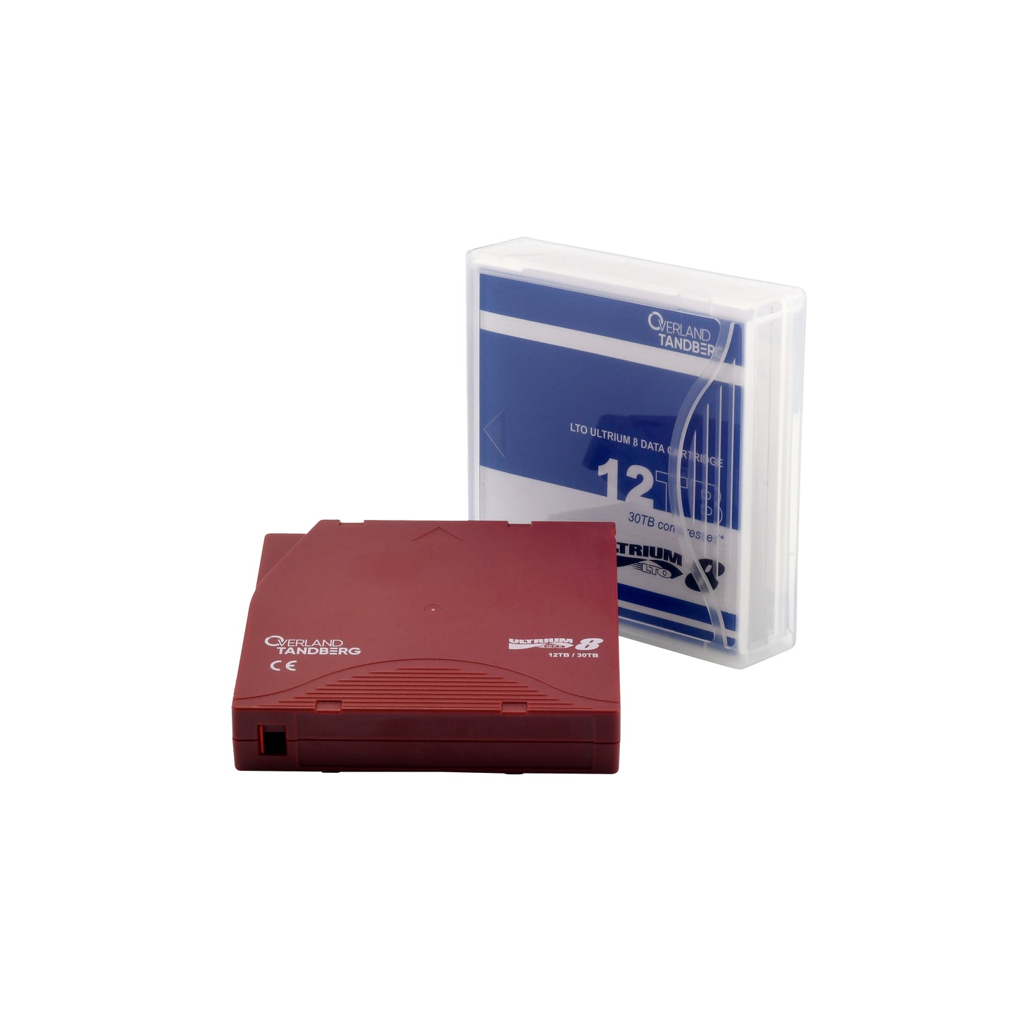 Overland-Tandberg - TANDBERG LTO-8 DATA CARTRIDGE 12/30TB UNLABELED WITH CASE 1PCS Cinta de datos virgen 12 TB