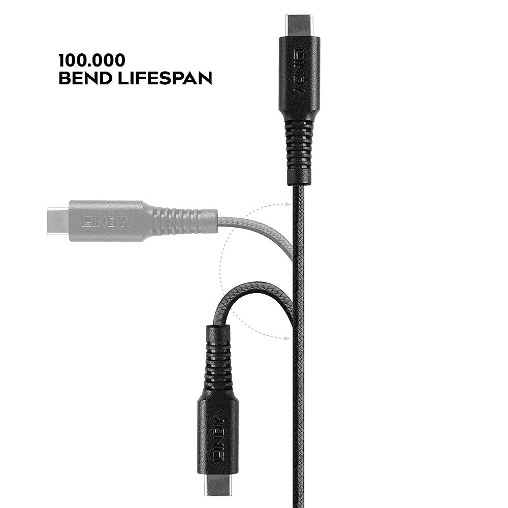 Lindy - 31285 cable de conector Lightning 0 5 m Negro