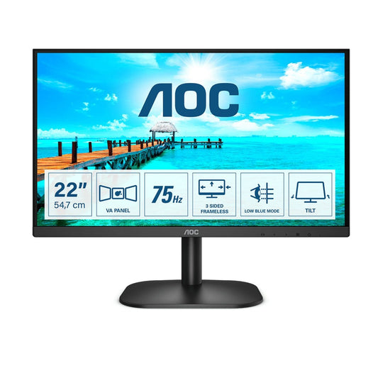 AOC - B2 22B2H pantalla para PC 54 6 cm (21.5") 1920 x 1080 Pixeles Full HD LED Negro