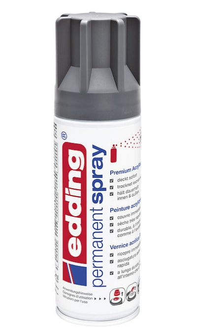 Edding - 5200 pintura acrílica 200 ml Antracita Bote de spray