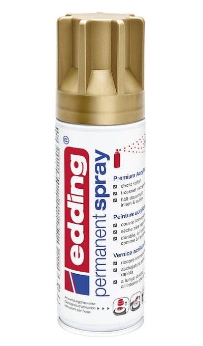 Edding - 5200 pintura acrílica 200 ml Oro Bote de spray