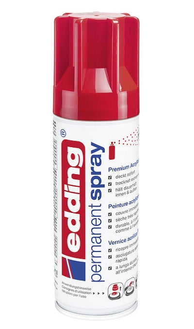 Edding - 5200 pintura acrílica 200 ml Rojo Bote de spray