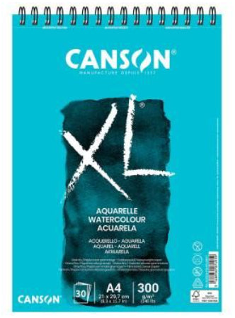 Canson - XL Aquarelle Bloc de hojas de papel para bellas artes 30 hojas C400039170 -5U-