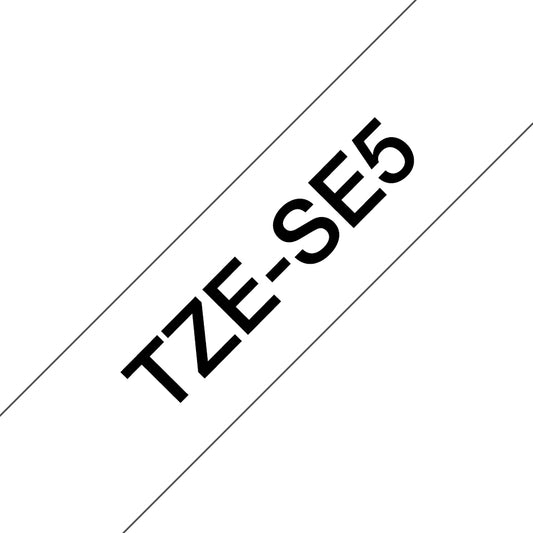 Brother TZE-SE5 cinta para impresora de etiquetas Negro sobre blanco TZ/TZe