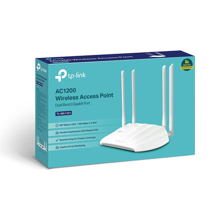 TP-Link - TL-WA1201 867 Mbit/s Blanco Energía sobre Ethernet (PoE)