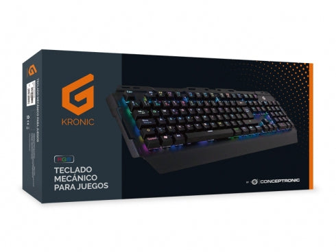 Conceptronic - KRONIC teclado Juego USB QWERTY Español Negro