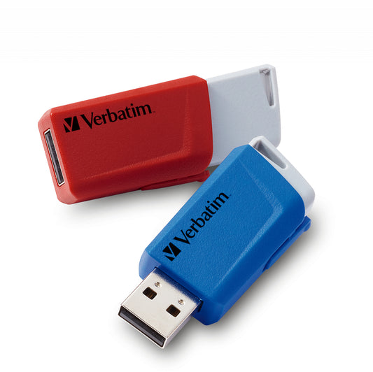 Verbatim - Store 'n' Click - Unidad USB 3.2 GEN1 - 2x32 GB  Rojo/Azul