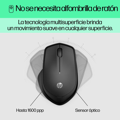 HP - Ratón inalámbrico silencioso 280