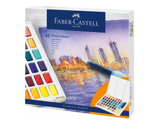 Faber-Castell - 169748 pintura a base de agua Multi Paleta 48 pieza(s)