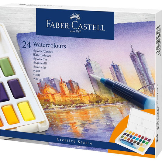 Faber-Castell - 169724 pintura a base de agua Multi Paleta 24 pieza(s)