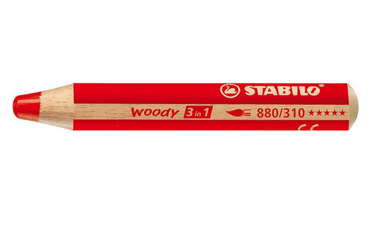 STABILO - woody 3 in 1 Rojo 1 pieza(s)