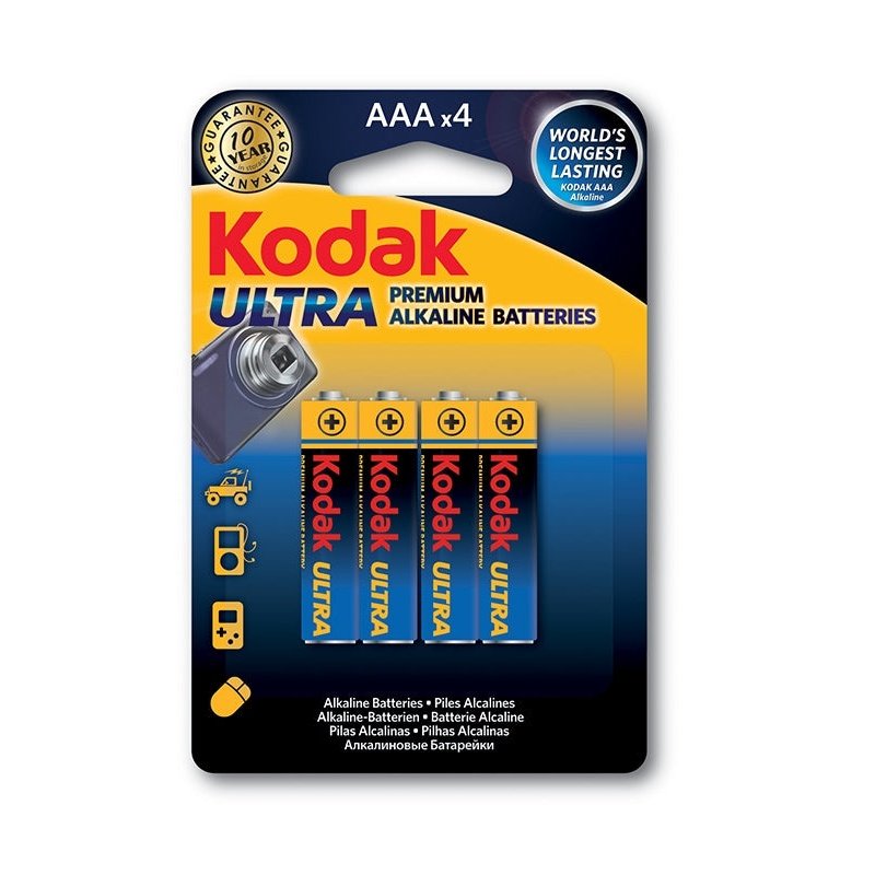 Kodak - Ultra Premium Batería de un solo uso AAA Alcalino