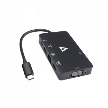 V7 - V7UC-U3CRJ45HDVG-BLK Adaptador gráfico USB 3840 x 2160 Pixeles Negro