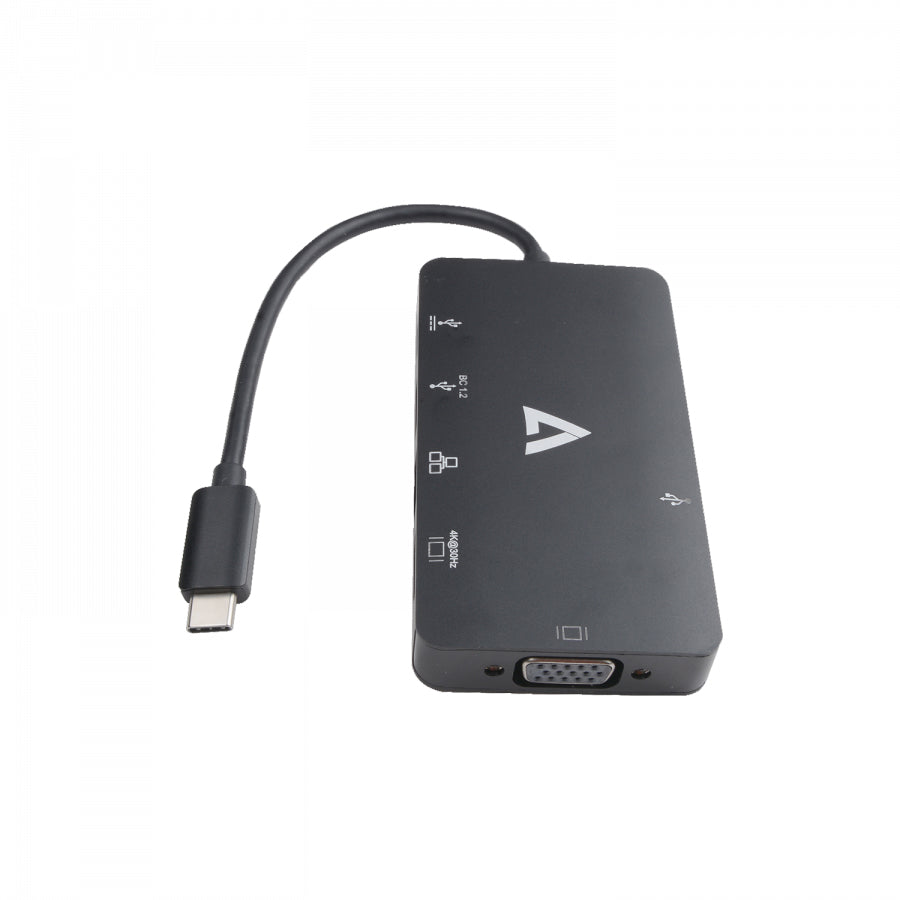 V7 - V7UC-U3CRJ45HDVG-BLK Adaptador gráfico USB 3840 x 2160 Pixeles Negro