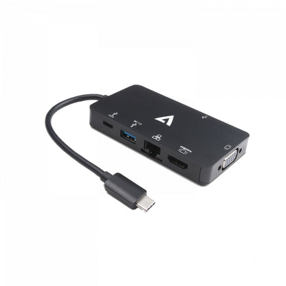 V7 - V7UC-U3CRJ45HDVG-BLK Adaptador gráfico USB 3840 x 2160 Pixeles Negro