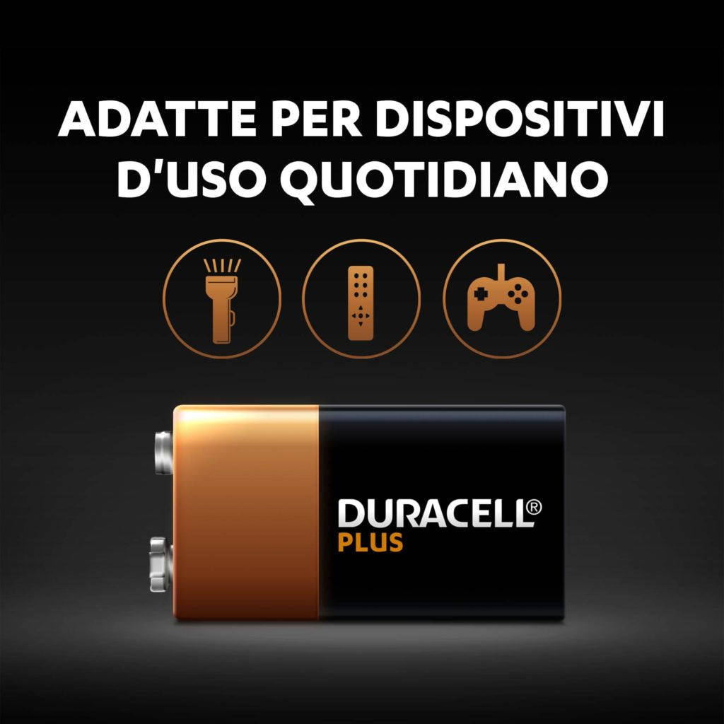 Duracell - Plus Batería de un solo uso 9V Alcalino