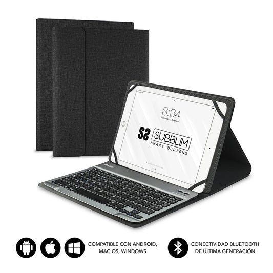 SUBBLIM - Funda con Teclado KEYTAB PRO BLUETOOTH 10 1" Black