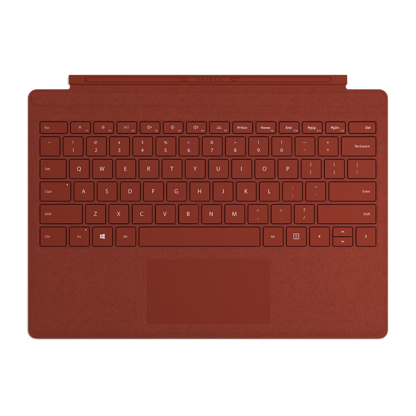 Microsoft - Surface Signature Type Cover Rojo Microsoft Cover port