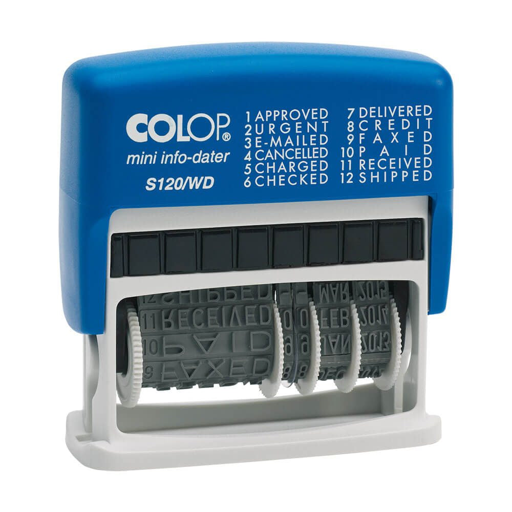 Colop - S 120/WD Automático Sello de texto/fecha