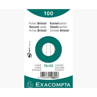 Exacompta - 10801X ficha Blanco