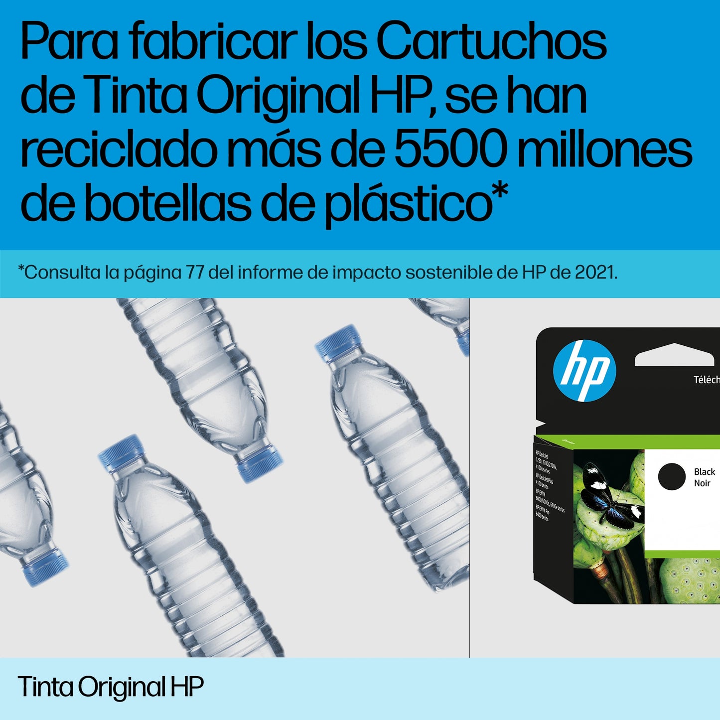 HP Cartucho de tinta original 62XL de alta capacidad negro