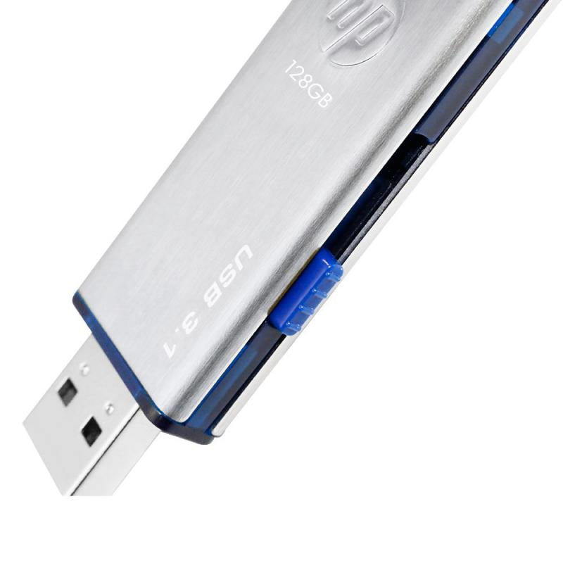 HP - x730w unidad flash USB 128 GB USB tipo A 3.2 Gen 1 (3.1 Gen 1) Azul  Acero inoxidable