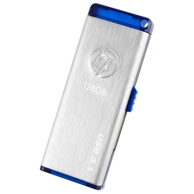 HP - x730w unidad flash USB 128 GB USB tipo A 3.2 Gen 1 (3.1 Gen 1) Azul  Acero inoxidable