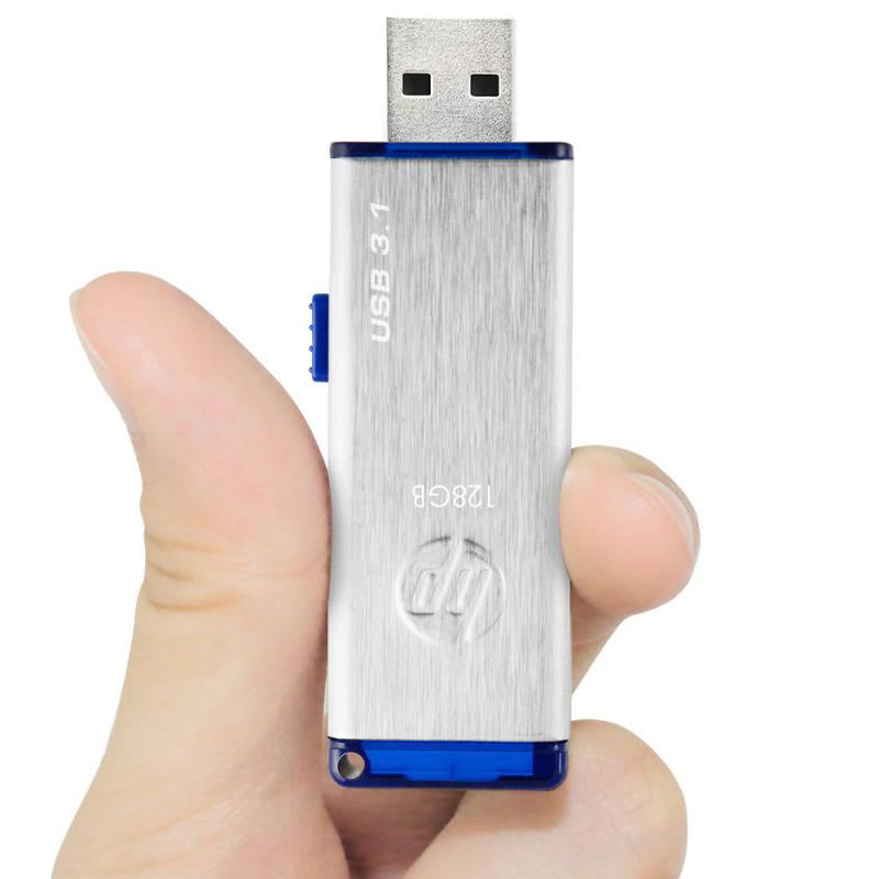 HP - x730w unidad flash USB 128 GB USB tipo A 3.2 Gen 1 (3.1 Gen 1) Azul  Acero inoxidable