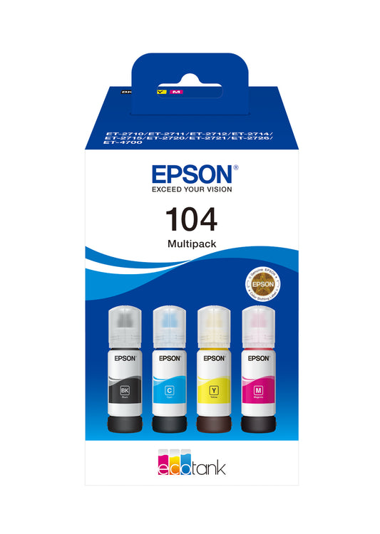 Epson - 104 EcoTank 4-colour Multipack