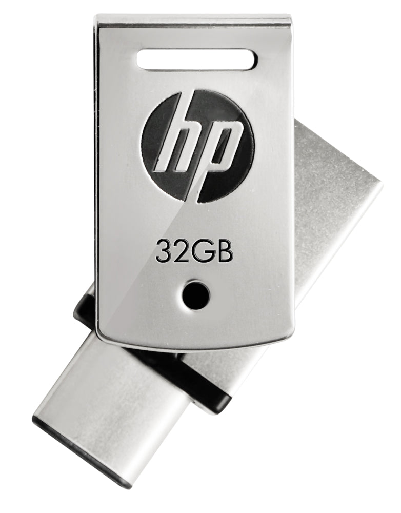 HP - x5000m unidad flash USB 32 GB USB Type-A / USB Type-C 3.2 Gen 1 (3.1 Gen 1) Acero inoxidable