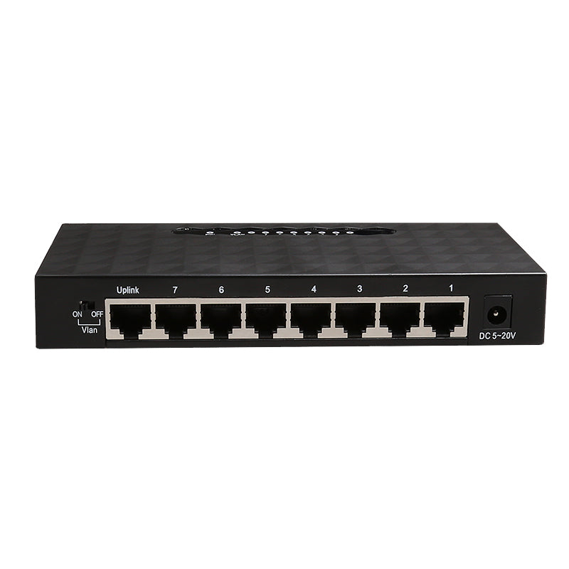 iggual - GES8000 No administrado Gigabit Ethernet (10/100/1000) Negro