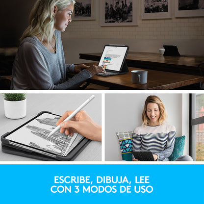 Logitech - Slim Folio Pro Grafito Bluetooth QWERTY Español