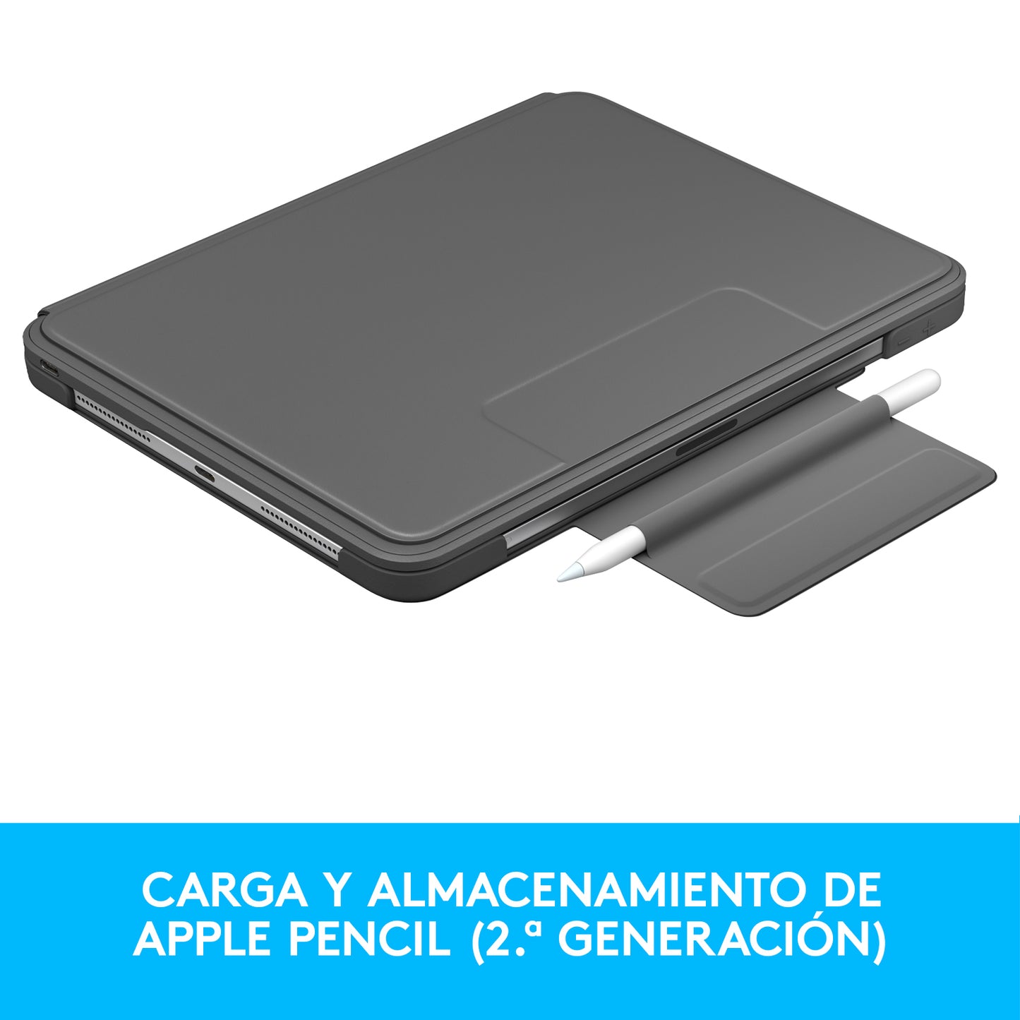 Logitech - Slim Folio Pro Grafito Bluetooth QWERTY Español