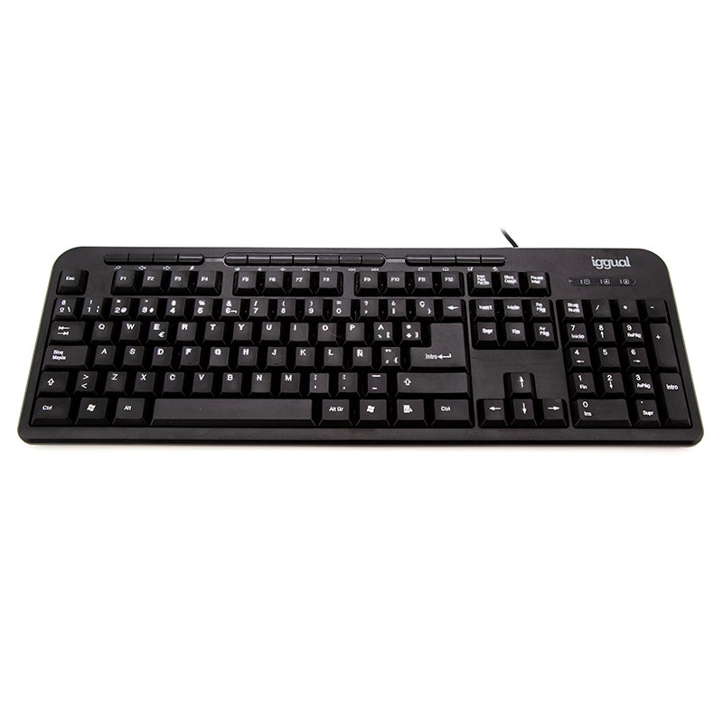 iggual - CK-BASIC-120T teclado Universal USB QWERTY Español Negro