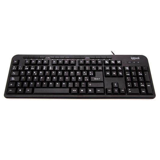 iggual - CK-BASIC-120T teclado Universal USB QWERTY Español Negro