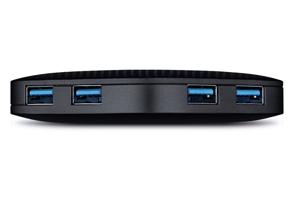 TP-Link - UH400 hub de interfaz USB 3.2 Gen 1 (3.1 Gen 1) Type-A 5000 Mbit/s Negro