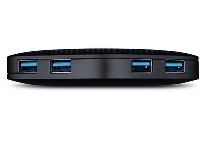 TP-Link - UH400 hub de interfaz USB 3.2 Gen 1 (3.1 Gen 1) Type-A 5000 Mbit/s Negro