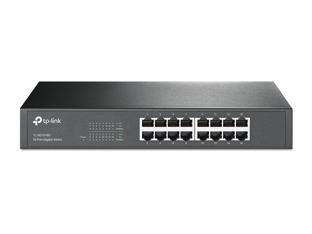 TP-Link TL-SG1016D Switch 16 Puertos Gigabit 10/100/1000Mbps 1 pieza(s)