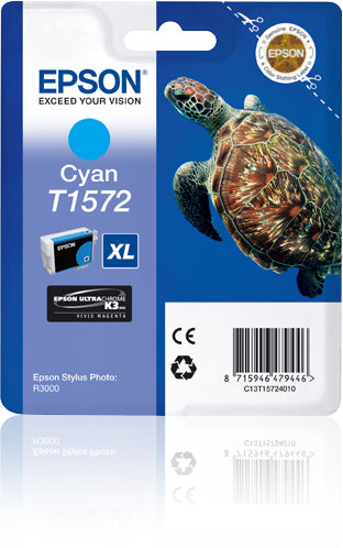 Epson Turtle Cartucho T1572 cian