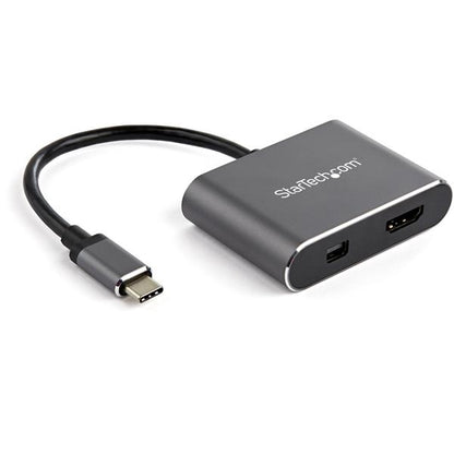 StarTech.com - Adaptador de Vídeo Multipuertos USB-C - HDMI o Mini DisplayPort - 4K de 60Hz