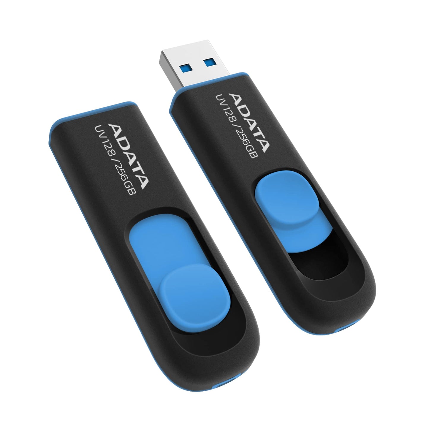 ADATA - UV128 unidad flash USB 256 GB USB tipo A 3.2 Gen 1 (3.1 Gen 1) Negro  Azul