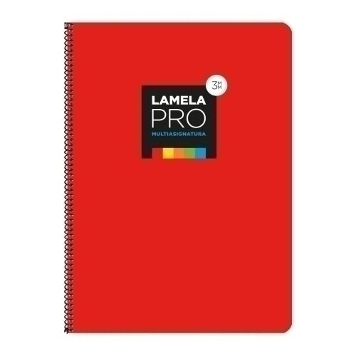 Lamela - LAMELA BLOC t.DURA Fº 100h CDV. 3 ROJO - Pack de 5 unidades