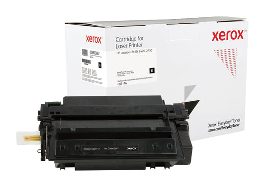 Everyday El tóner ™ Negro de Xerox es compatible con HP 11A (Q6511A), Capacidad estándar