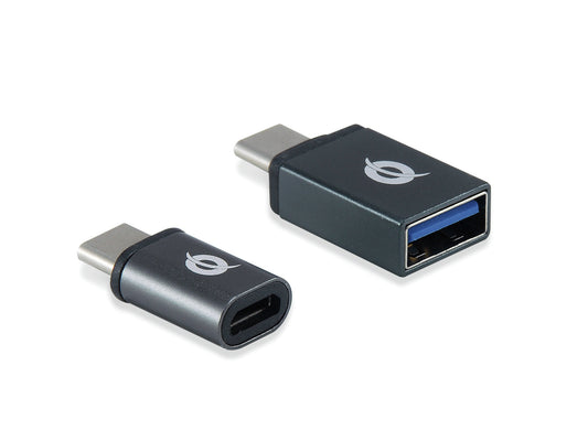 Conceptronic - DONN04G cambiador de género para cable USB 3.1 Gen 1 Type-C  USB 2.0 Type-C USB 3.1 Gen 1 Type-A  USB 2.0 Micro Negro