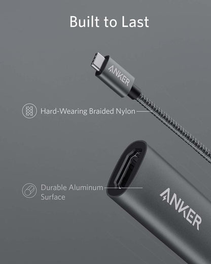 Anker - A83120A1 Adaptador gráfico USB Negro  Gris