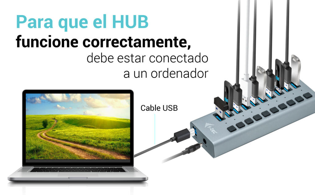 i-tec - USB 3.0 Charging HUB 10 port + Power Adapter 48 W