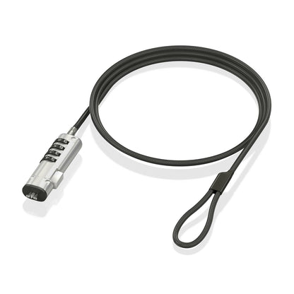 AISENS - Cable de Seguridad tipo NANO con cerradura de combinación para ordenador  monitor  portátil 1.5m